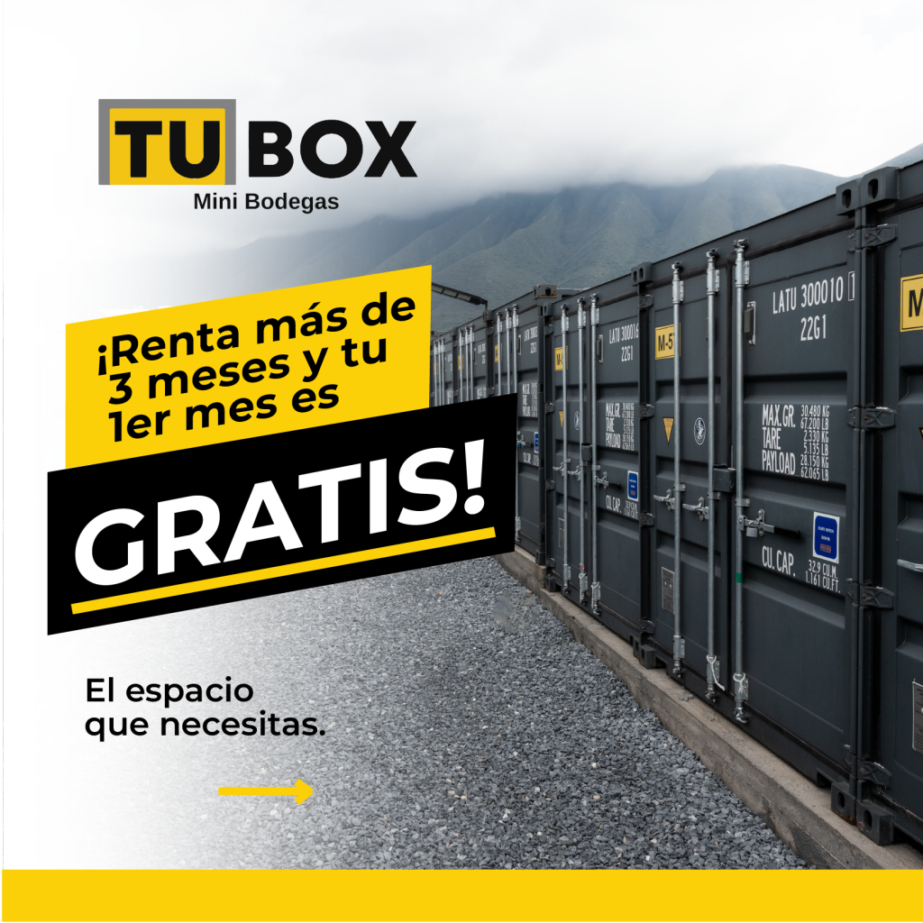 Promoción Tu Box: renta más de 3 meses y tu primer mes es gratis